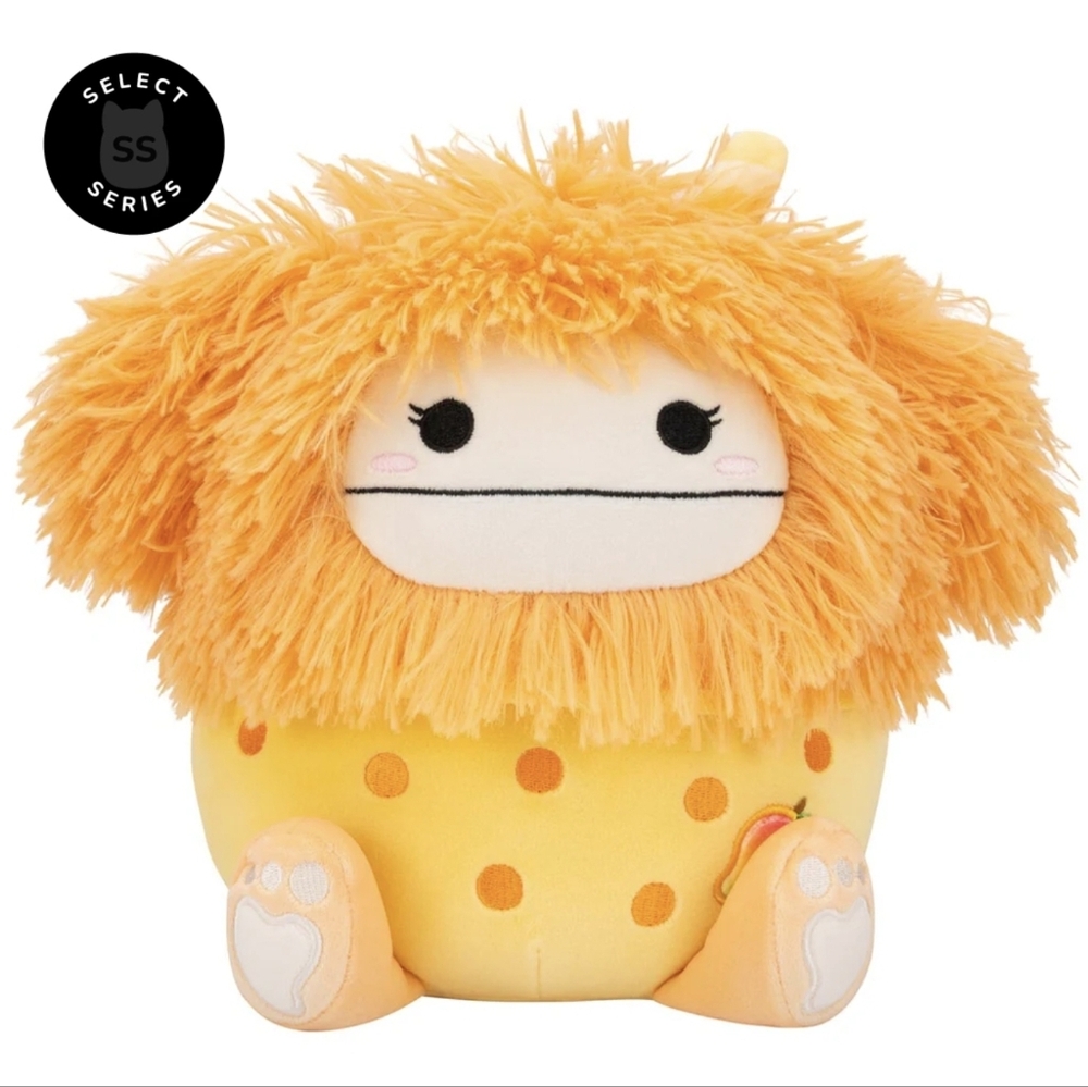 🖤 SHASTA 🥭🐾 8" Select Series Scented Mango BobaTea Bigfoot Squishmallow BNIB